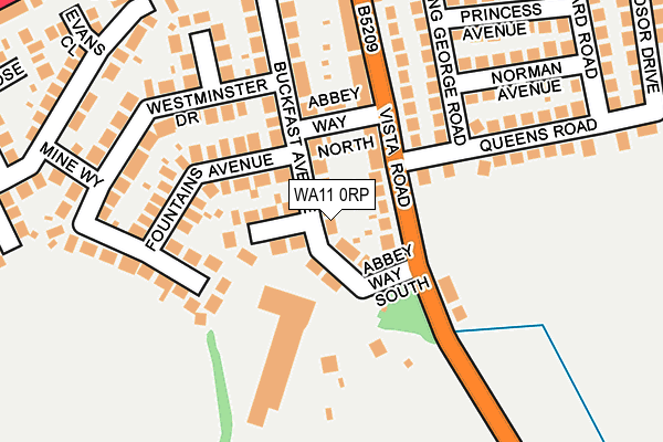 WA11 0RP map - OS OpenMap – Local (Ordnance Survey)