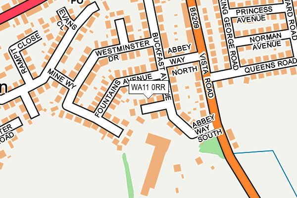 WA11 0RR map - OS OpenMap – Local (Ordnance Survey)