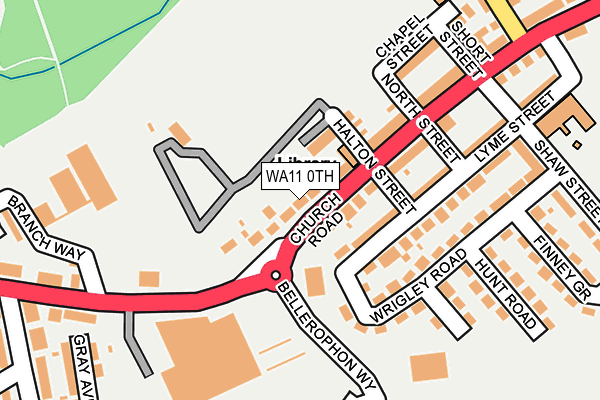 WA11 0TH map - OS OpenMap – Local (Ordnance Survey)