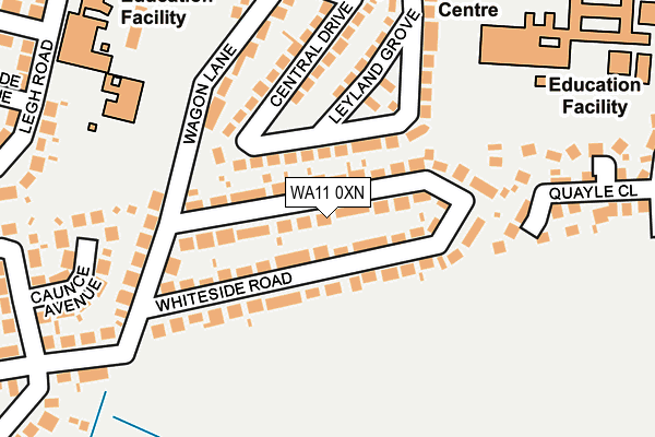 WA11 0XN map - OS OpenMap – Local (Ordnance Survey)