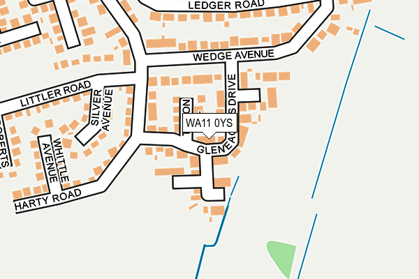 WA11 0YS map - OS OpenMap – Local (Ordnance Survey)