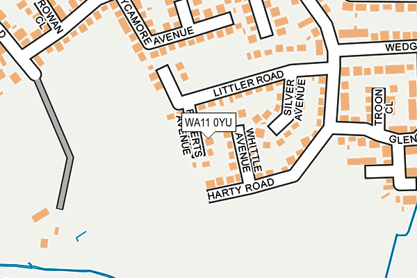 WA11 0YU map - OS OpenMap – Local (Ordnance Survey)
