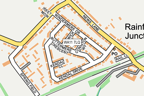 WA11 7LQ map - OS OpenMap – Local (Ordnance Survey)