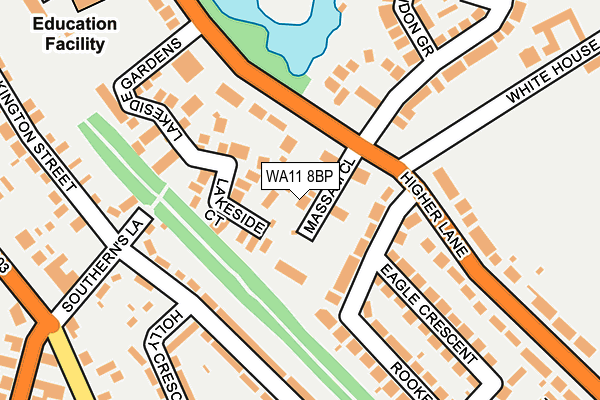 WA11 8BP map - OS OpenMap – Local (Ordnance Survey)