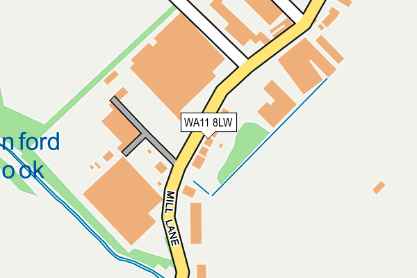 WA11 8LW map - OS OpenMap – Local (Ordnance Survey)