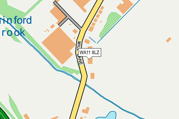 WA11 8LZ map - OS OpenMap – Local (Ordnance Survey)