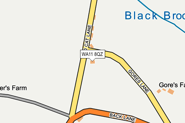 WA11 8QZ map - OS OpenMap – Local (Ordnance Survey)