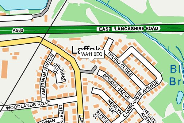 WA11 9EQ map - OS OpenMap – Local (Ordnance Survey)