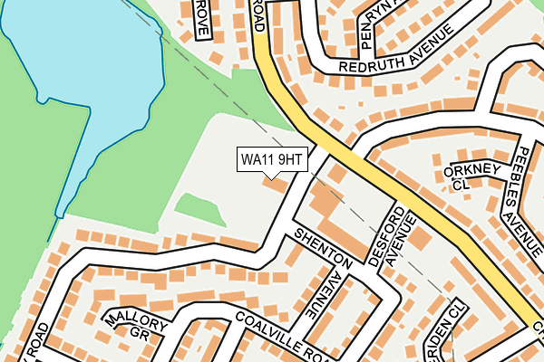WA11 9HT map - OS OpenMap – Local (Ordnance Survey)