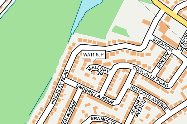 WA11 9JP map - OS OpenMap – Local (Ordnance Survey)