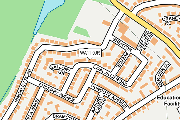 WA11 9JR map - OS OpenMap – Local (Ordnance Survey)