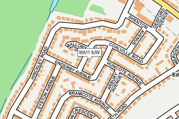 WA11 9JW map - OS OpenMap – Local (Ordnance Survey)