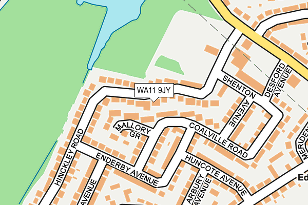 WA11 9JY map - OS OpenMap – Local (Ordnance Survey)
