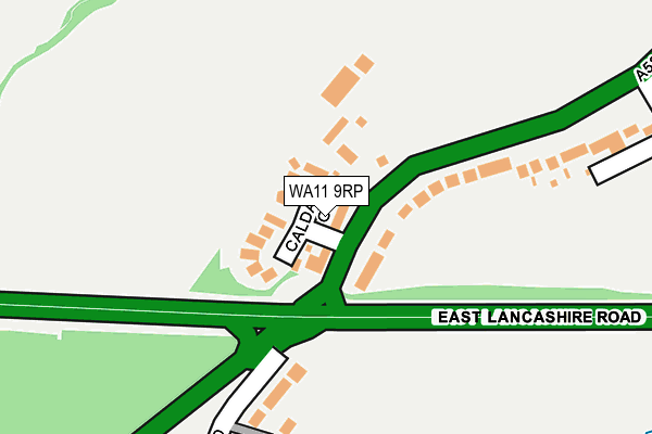 WA11 9RP map - OS OpenMap – Local (Ordnance Survey)