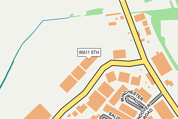 WA11 9TH map - OS OpenMap – Local (Ordnance Survey)