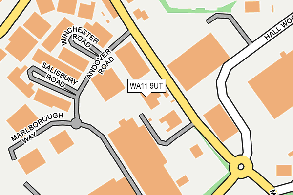 WA11 9UT map - OS OpenMap – Local (Ordnance Survey)