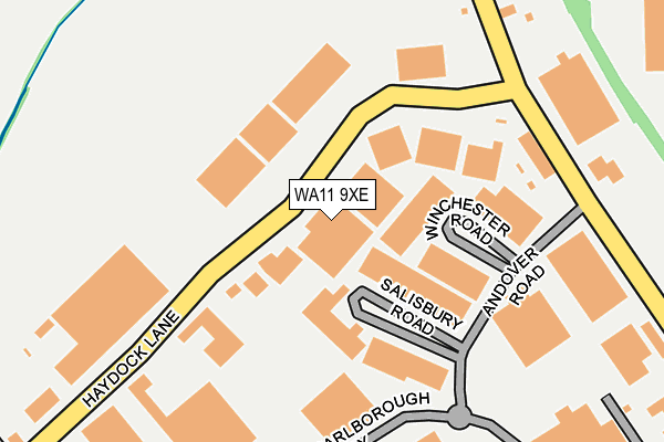 WA11 9XE map - OS OpenMap – Local (Ordnance Survey)
