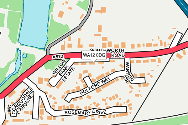 WA12 0DG map - OS OpenMap – Local (Ordnance Survey)