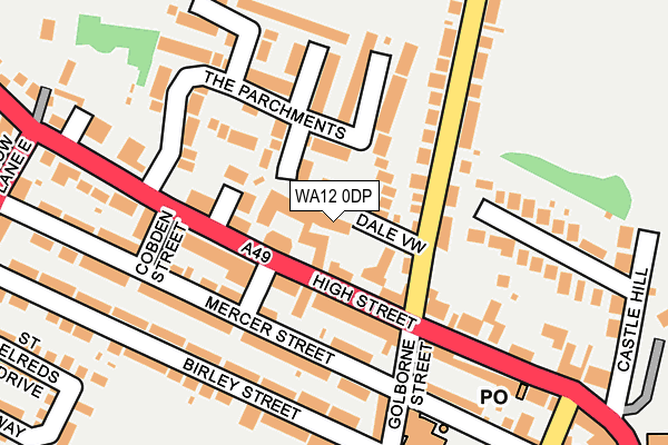 WA12 0DP map - OS OpenMap – Local (Ordnance Survey)