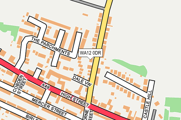 WA12 0DR map - OS OpenMap – Local (Ordnance Survey)