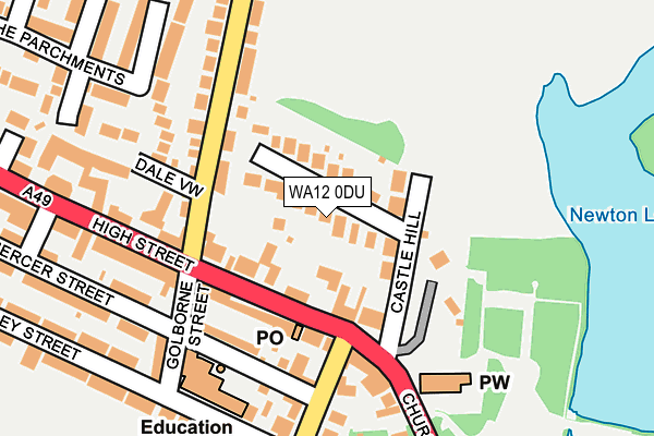 WA12 0DU map - OS OpenMap – Local (Ordnance Survey)