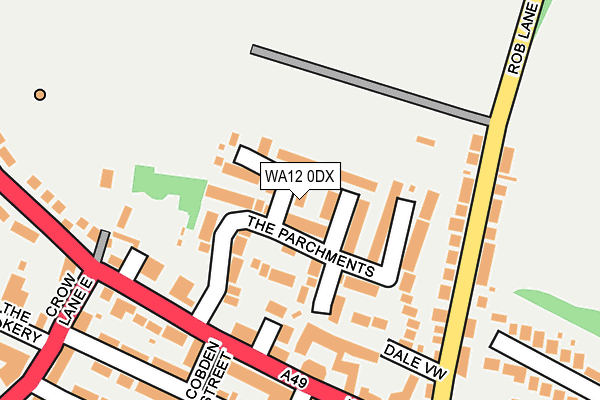 WA12 0DX map - OS OpenMap – Local (Ordnance Survey)