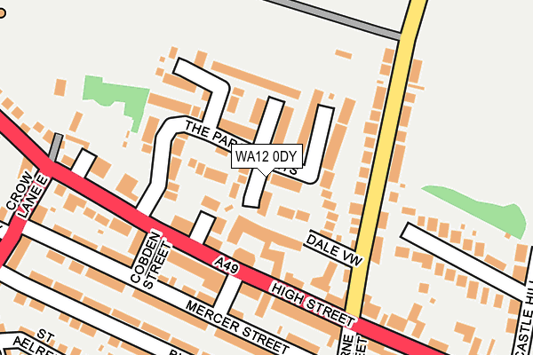 WA12 0DY map - OS OpenMap – Local (Ordnance Survey)