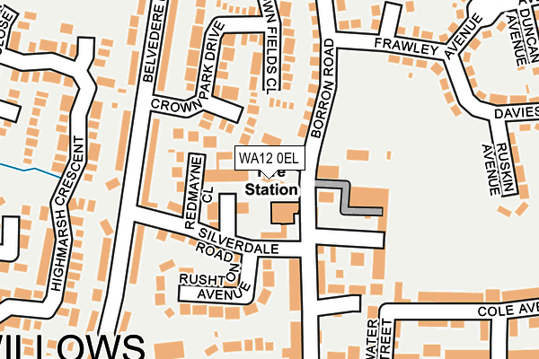 WA12 0EL map - OS OpenMap – Local (Ordnance Survey)