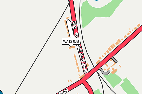 WA12 0JB map - OS OpenMap – Local (Ordnance Survey)