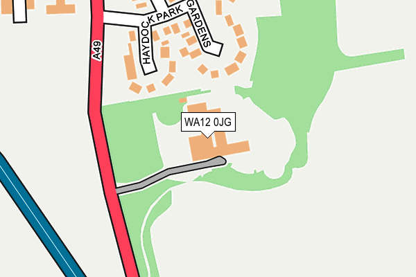 WA12 0JG map - OS OpenMap – Local (Ordnance Survey)