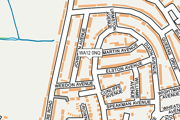 WA12 0NQ map - OS OpenMap – Local (Ordnance Survey)