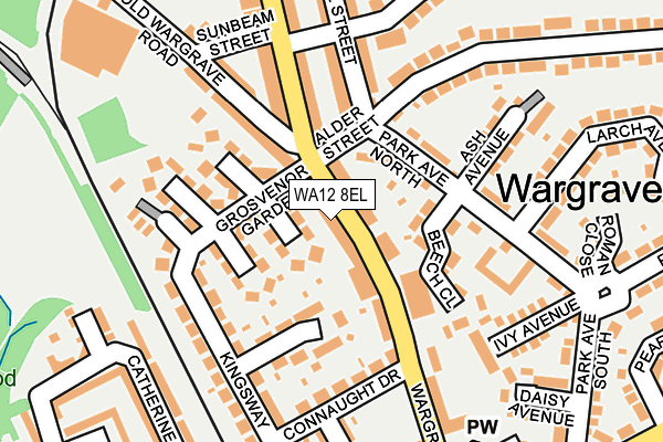 WA12 8EL map - OS OpenMap – Local (Ordnance Survey)