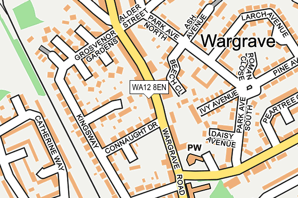 WA12 8EN map - OS OpenMap – Local (Ordnance Survey)