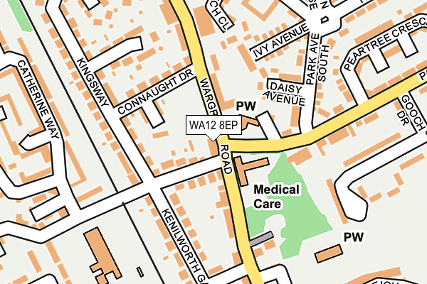 WA12 8EP map - OS OpenMap – Local (Ordnance Survey)