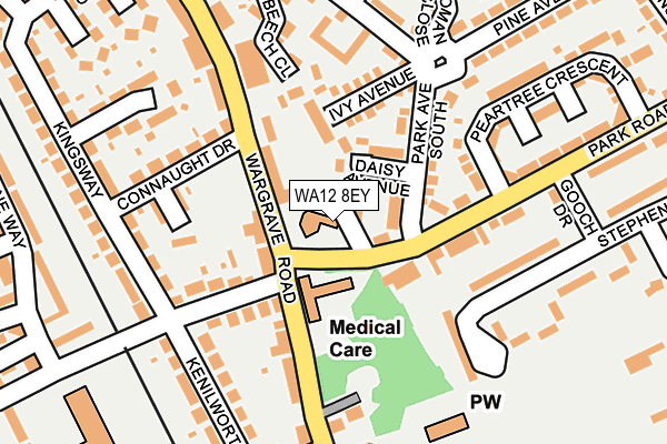 WA12 8EY map - OS OpenMap – Local (Ordnance Survey)