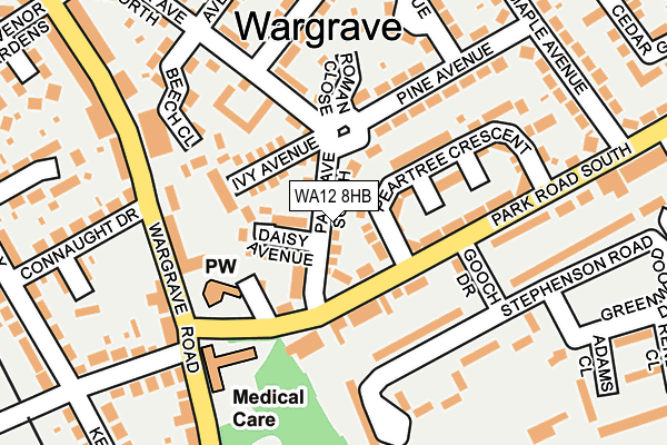 WA12 8HB map - OS OpenMap – Local (Ordnance Survey)