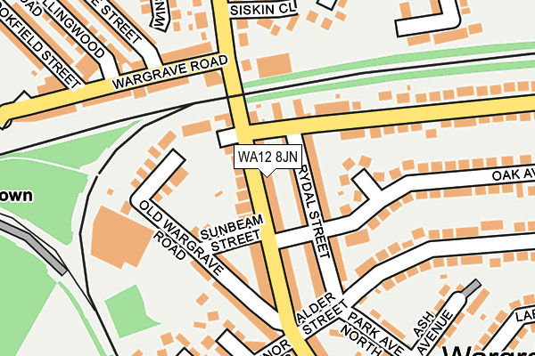 WA12 8JN map - OS OpenMap – Local (Ordnance Survey)