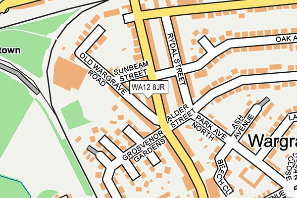 WA12 8JR map - OS OpenMap – Local (Ordnance Survey)