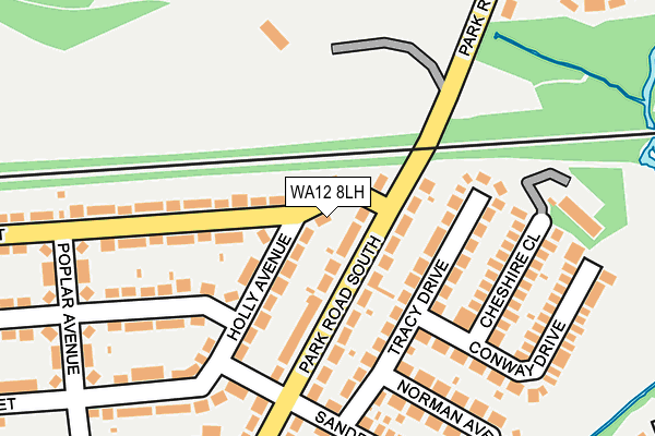 WA12 8LH map - OS OpenMap – Local (Ordnance Survey)