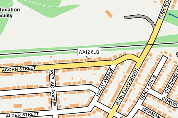 WA12 8LQ map - OS OpenMap – Local (Ordnance Survey)