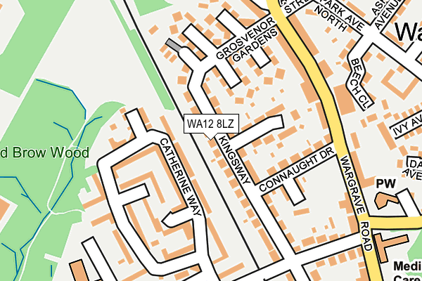 WA12 8LZ map - OS OpenMap – Local (Ordnance Survey)