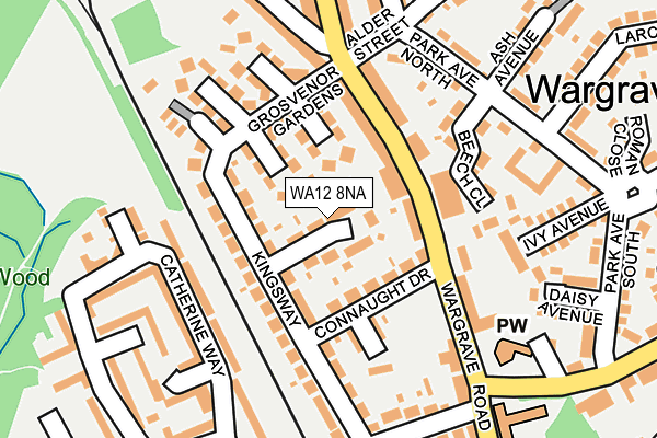 WA12 8NA map - OS OpenMap – Local (Ordnance Survey)