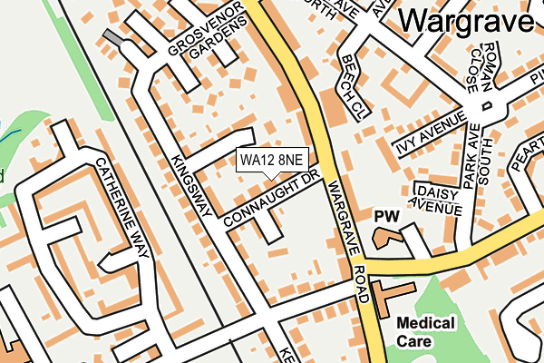 WA12 8NE map - OS OpenMap – Local (Ordnance Survey)