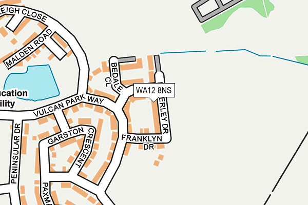 WA12 8NS map - OS OpenMap – Local (Ordnance Survey)
