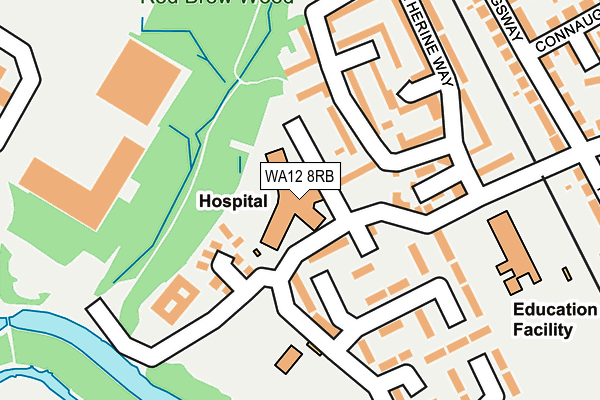 WA12 8RB map - OS OpenMap – Local (Ordnance Survey)