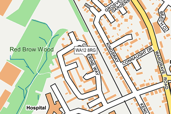 WA12 8RG map - OS OpenMap – Local (Ordnance Survey)