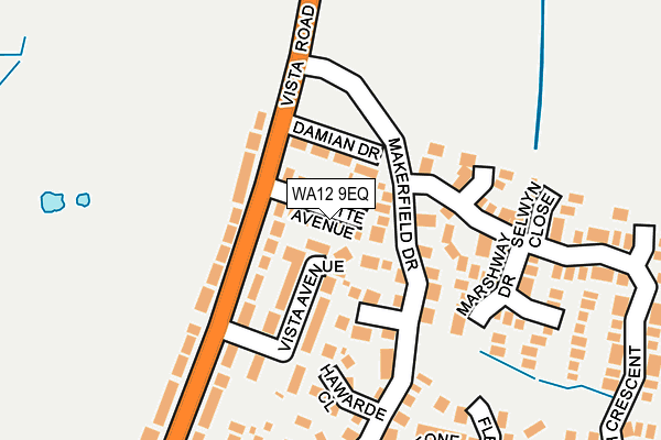 WA12 9EQ map - OS OpenMap – Local (Ordnance Survey)