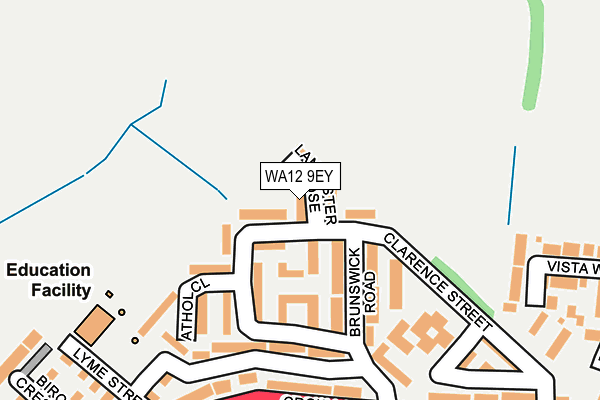 WA12 9EY map - OS OpenMap – Local (Ordnance Survey)
