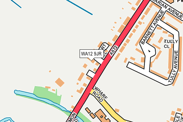 WA12 9JR map - OS OpenMap – Local (Ordnance Survey)