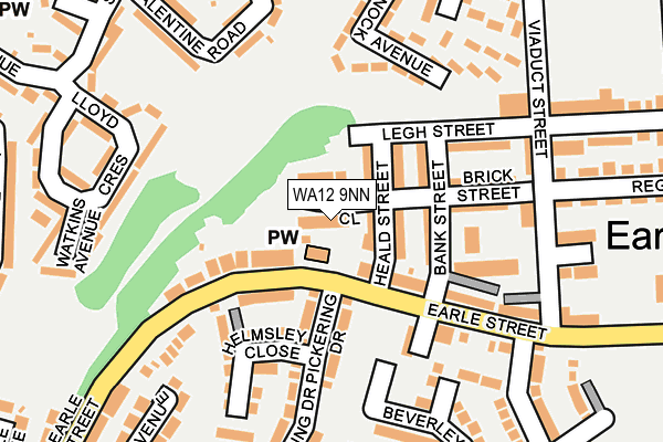 WA12 9NN map - OS OpenMap – Local (Ordnance Survey)